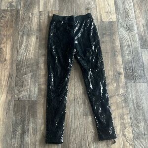 Sparkly Black Leggings